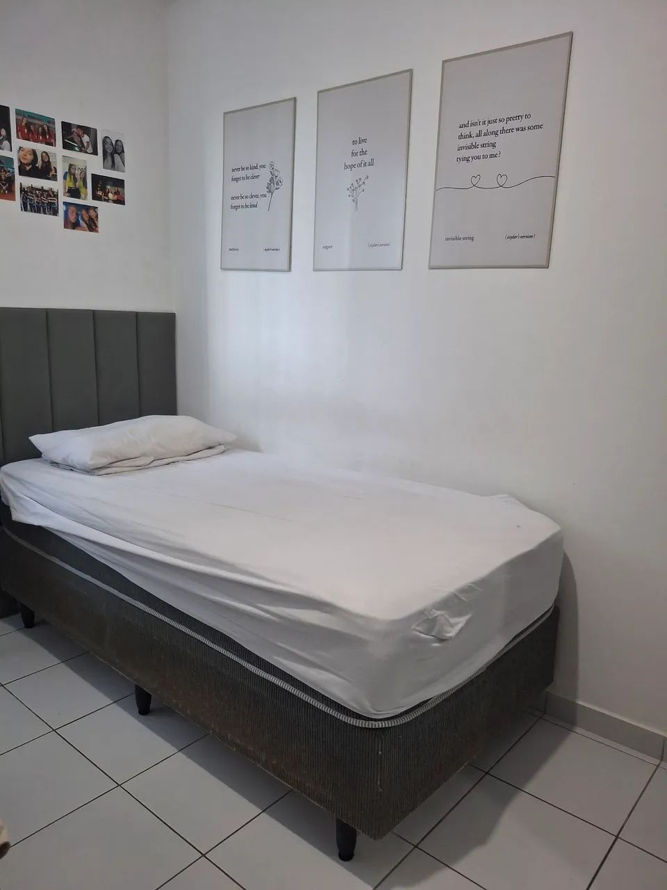 Colchão e Base de cama Box Solteiro 