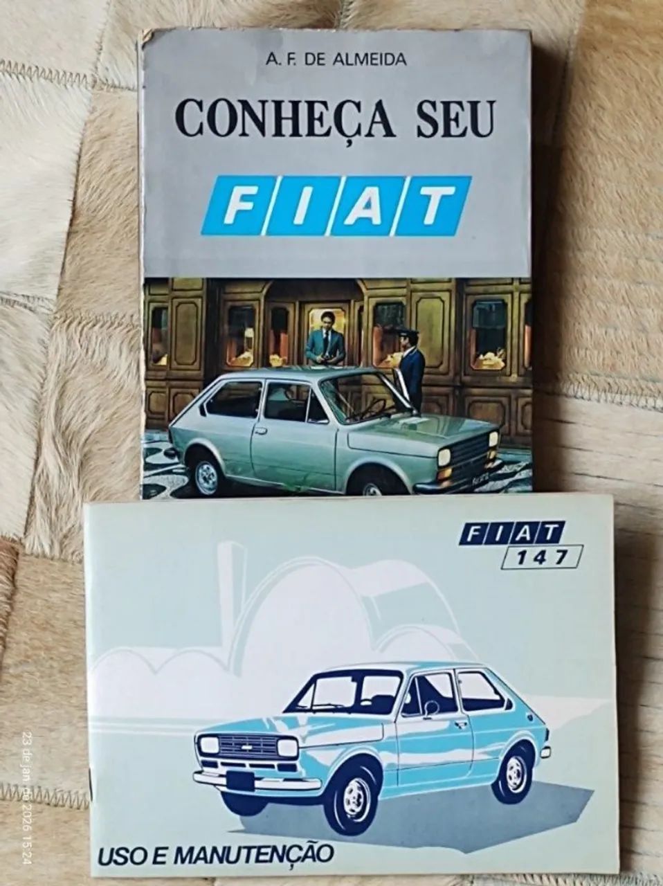 manual do proprietário Fiat 147 de 1977 com esquema elétrico e livro conheça o seu fiat