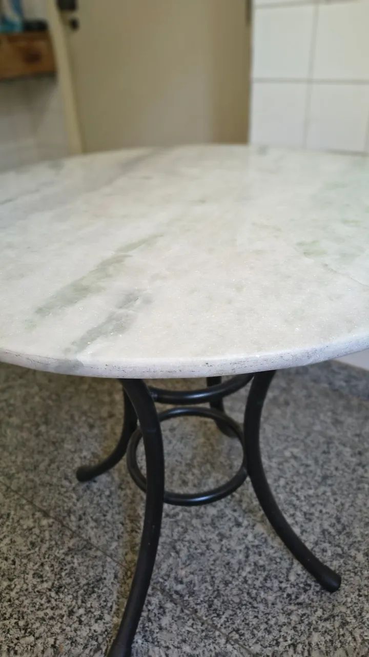 Mesa topo de mármore 80 x80 cm  - Foto 2