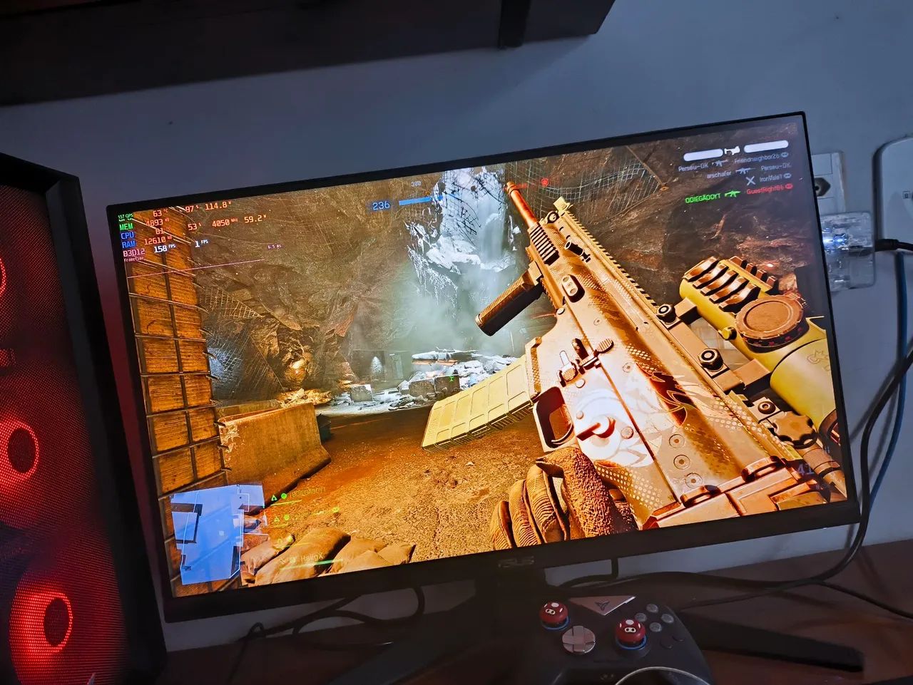 Monitor ASUS QHD IPS 27P 210Hz 2 meses de uso! - Foto 3