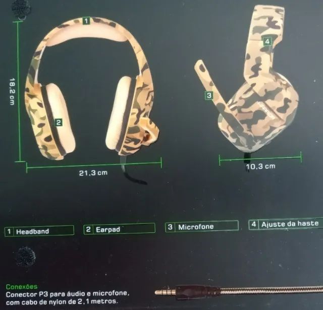 Headset Gamer Warrior Osborn P3 PH336 - Foto 4