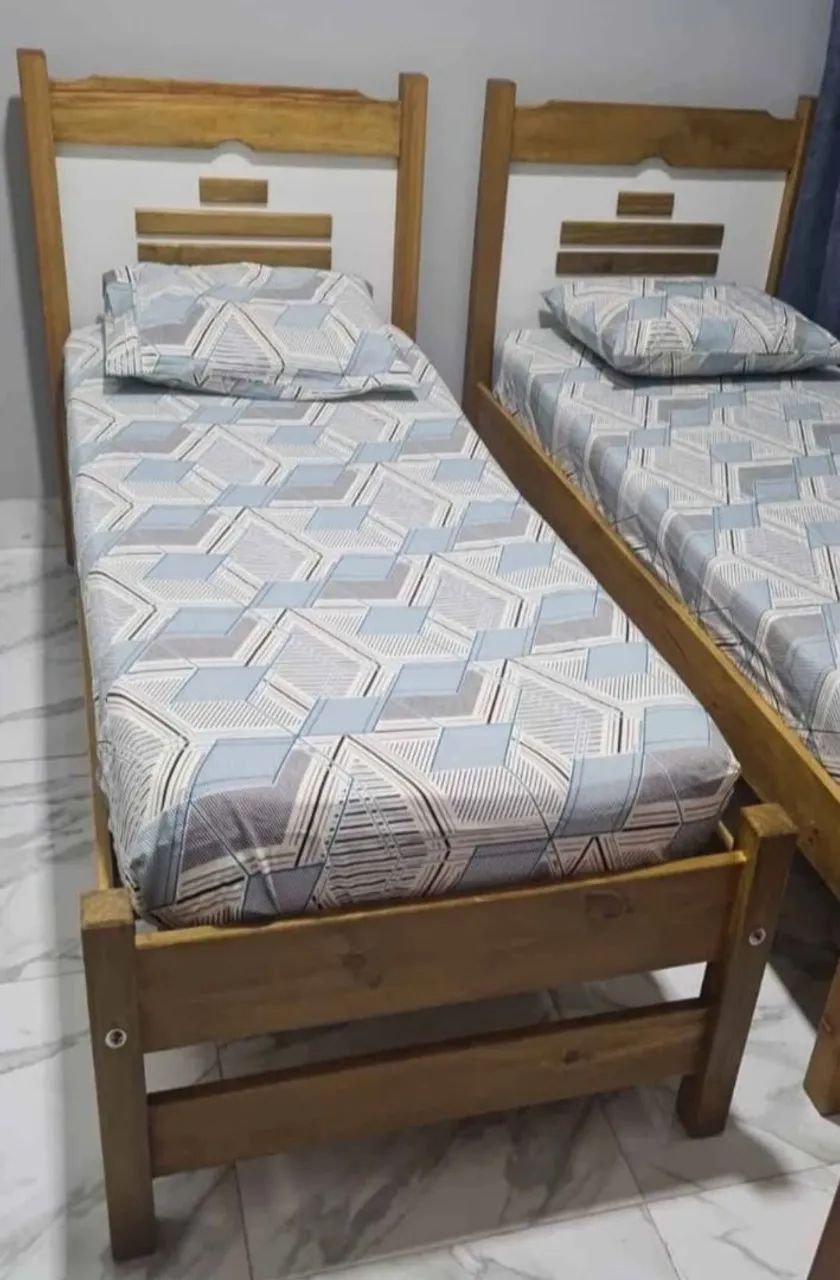 Cama de madeira solteiro nova.  - Foto 2