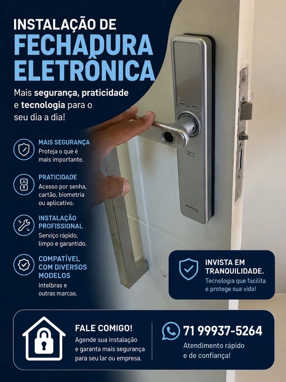 INSTALAÇÃO DE FECHADURAS ELETRÔNICA 