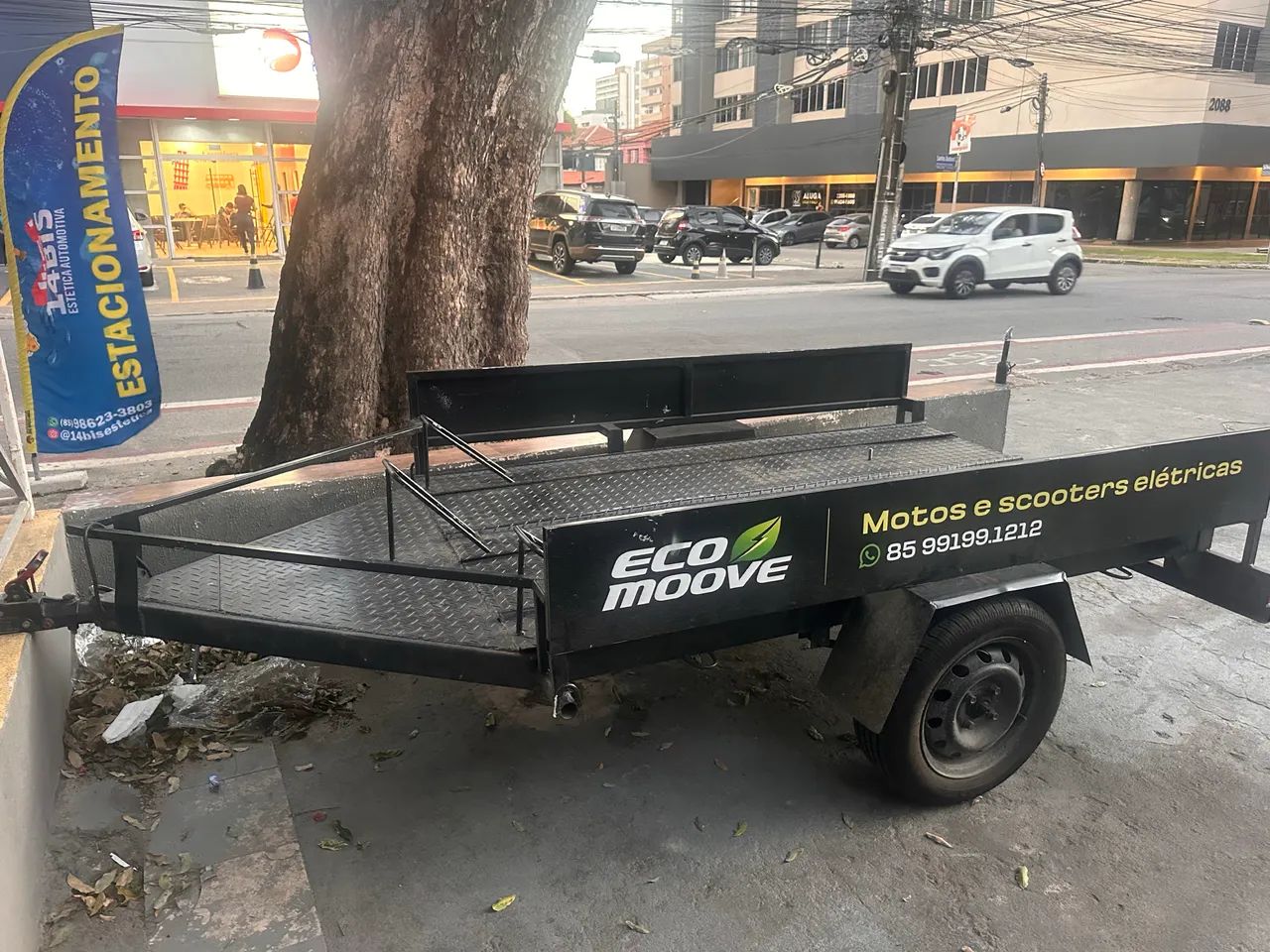 Carretinha para motos com 3 meses de uso  - Foto 2