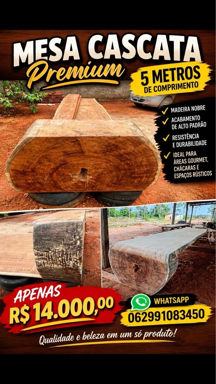 Mesa de madeira premium  - Foto 3