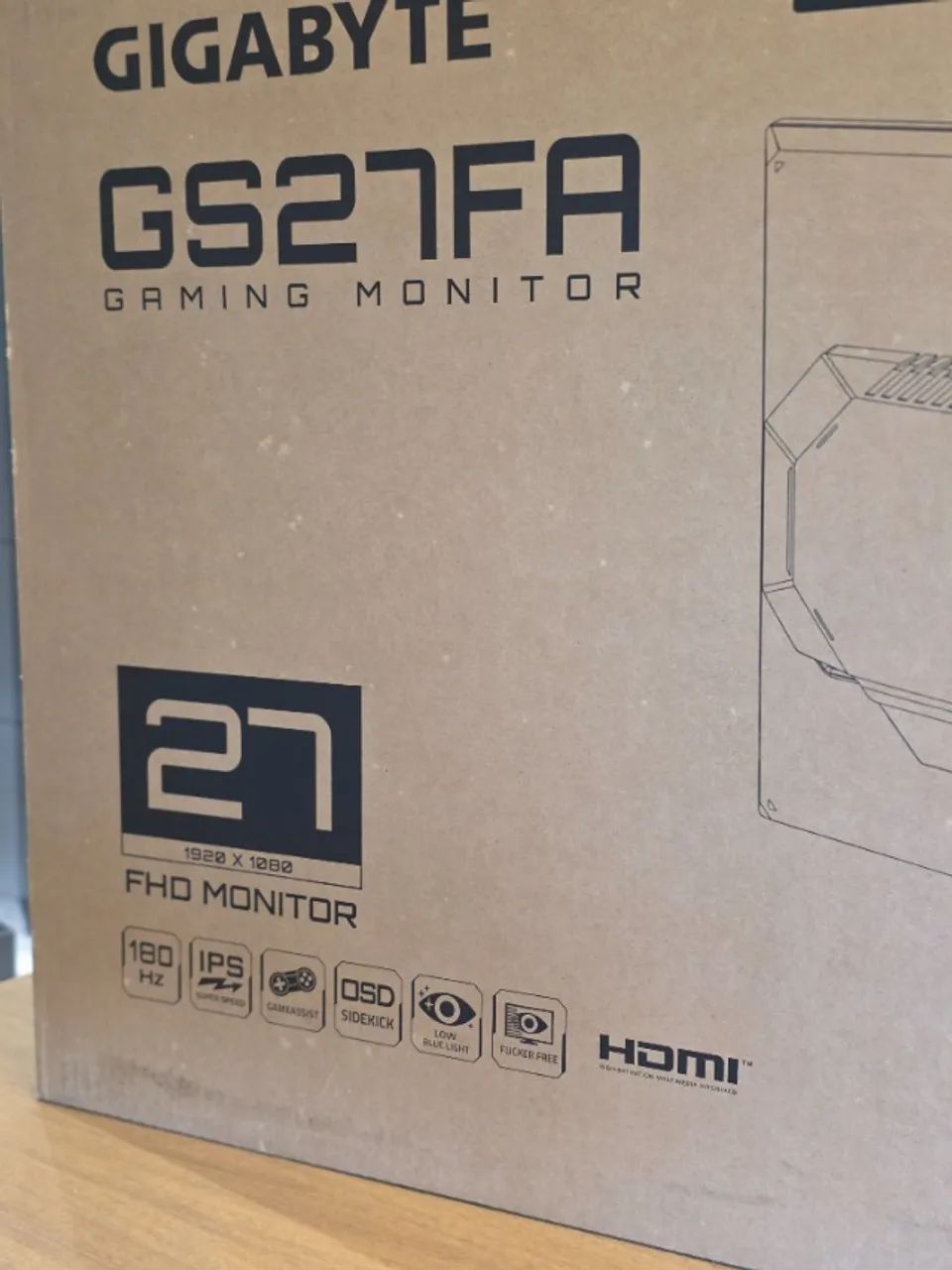 Monitor Gamer Gigabyte GS27FA 27", IPS, Full HD - Foto 3