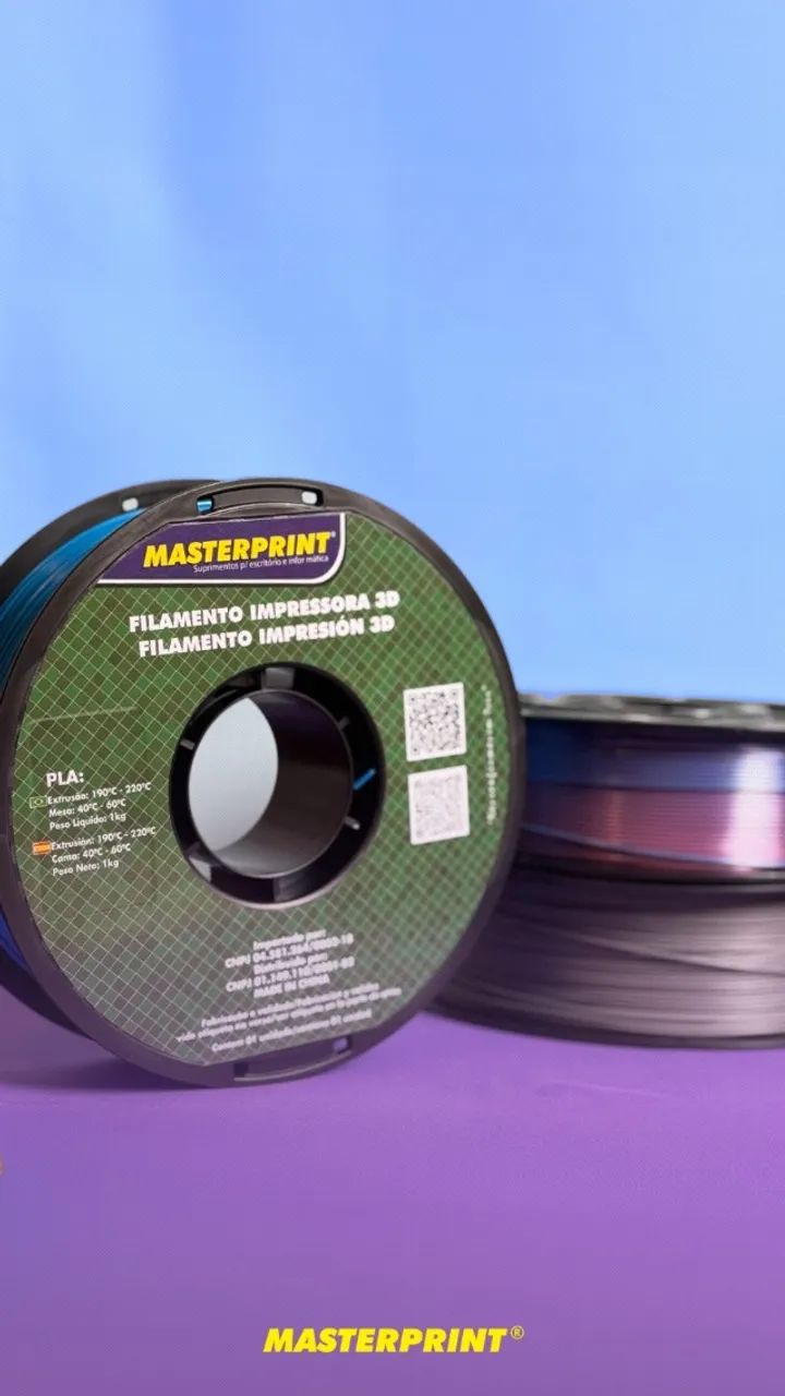 Filamento 3D PETG preto MASTERPRINT.  - Foto 2
