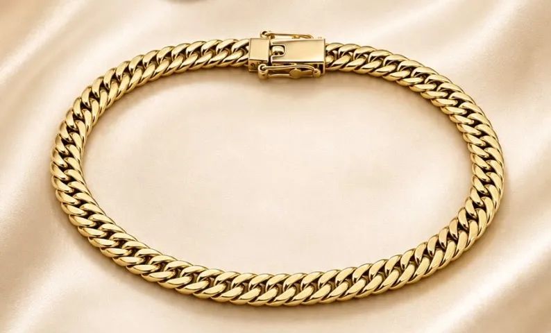 Pulseira Grumet Duplo Em Ouro 18k 750