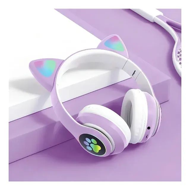 Fone Bluetooth Gamer Infantil Lilás