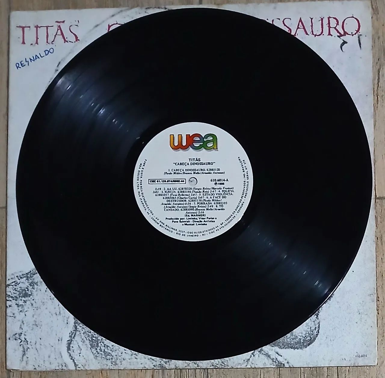 Disco de Vinil Titãs - Cabeça de Dinossauro  - Foto 4