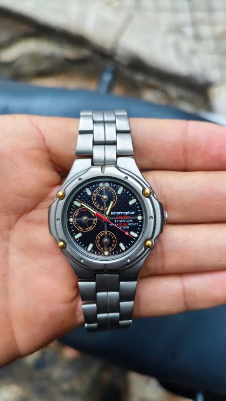 Relógio Citizen Eco -Drive Titanium GN-4-S, 39mm Japan - Foto 2
