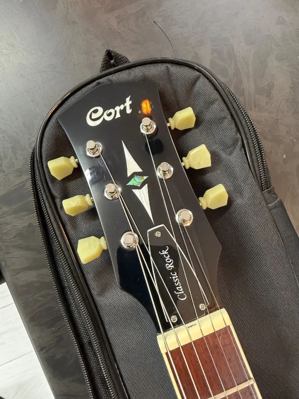 Guitarra Cort Cr250 Vb Classic Rock Les Paul Zerada Regulada - Foto 5