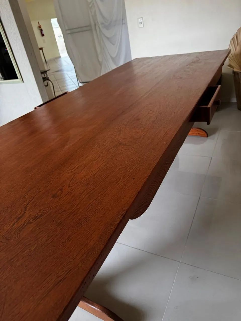 Mesa de jantar 2,90m de Cerejeira maciça  - Foto 5