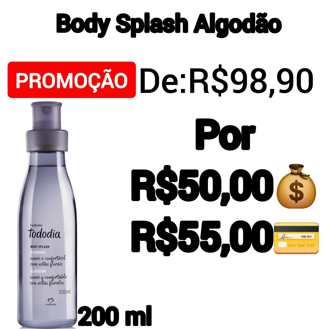 Body Splash Algodão-Natura