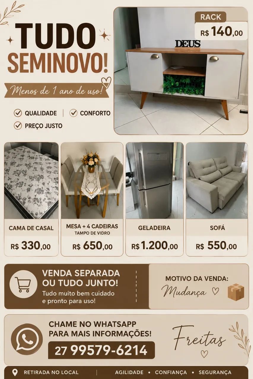 Móveis seminovos