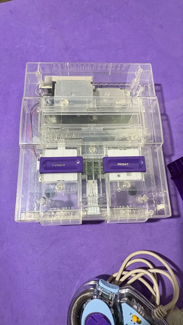 Console super nintendo aqua com everdrive - Foto 3