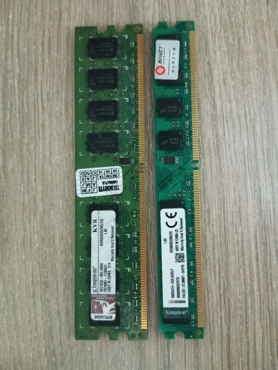 2 RAM de 2GB DDR2 KINGSTON 