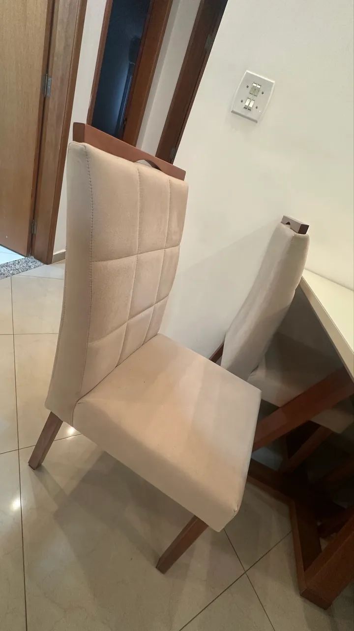 Mesa jantar, off white 4 lugares  - Foto 4