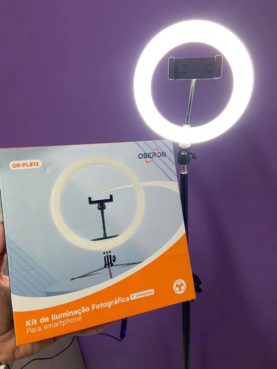 Kit Ring Light LED 8 Polegadas - Luz LED - Suporte para Celular  - Foto 2