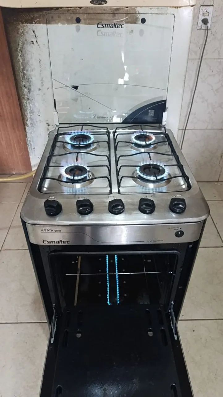 Fogão 4 bocas Esmaltec... Automático!! !!! - Foto 4