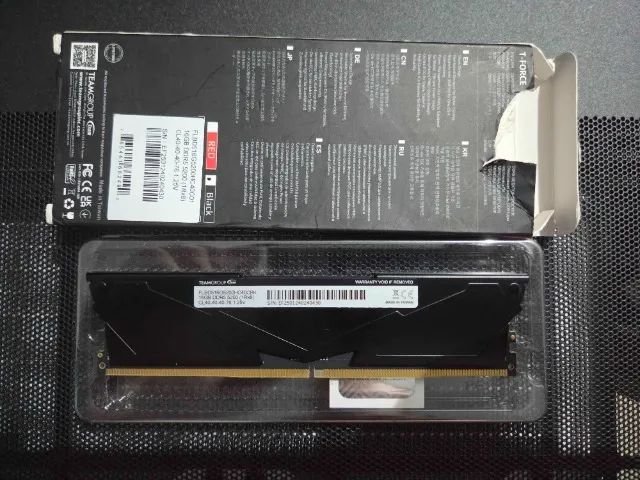Memória Team Group T-Force Vulcan, 16GB, 5200MHz, DDR5, CL40, Preta, FLBD516G5200HC40C01 - Foto 2