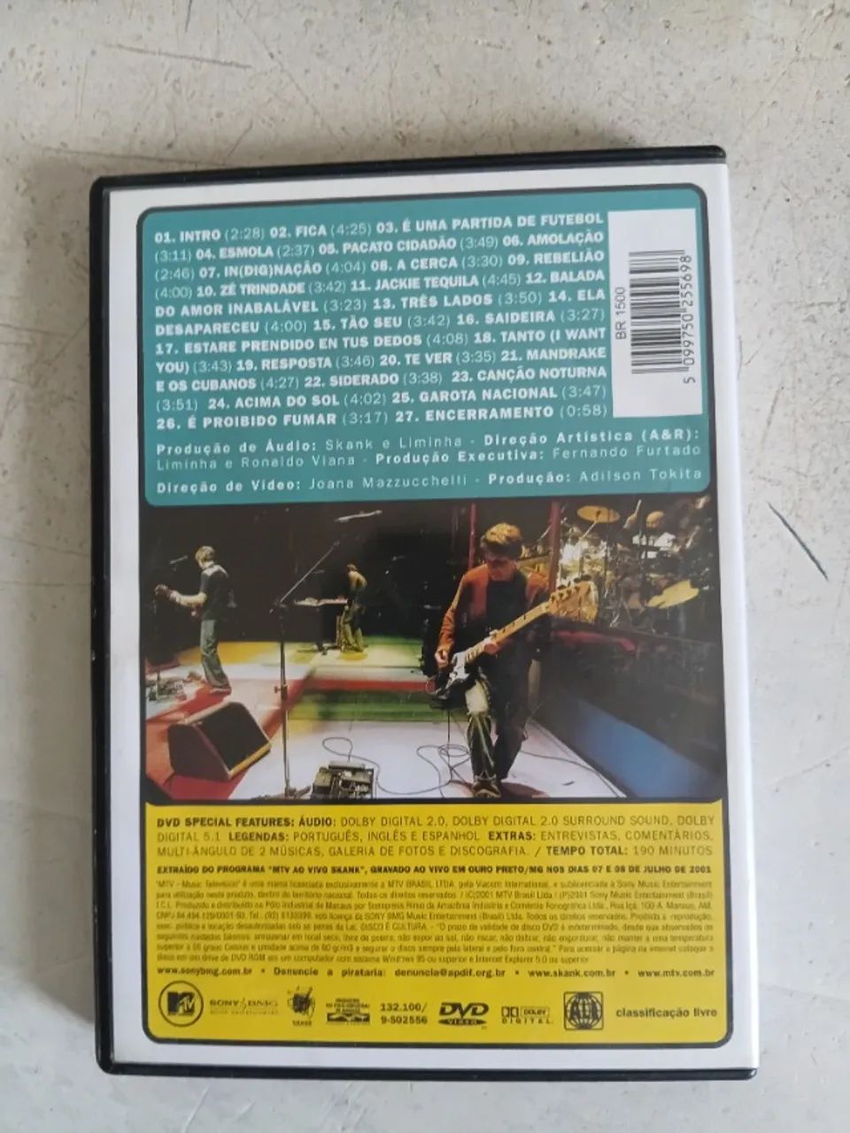 DVD Skank Ao Vivo Ouro Preto MTV Original - Item de Colecionador