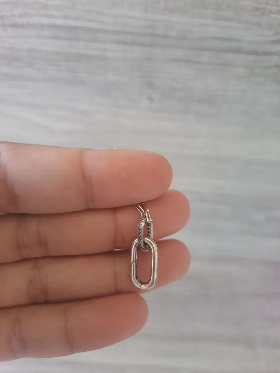 Colar Corrente de Prata e Pingente Pandora - Foto 3