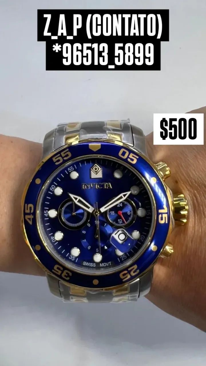 Relógio INVICTA PRO DIVER MISTO FUNCIONAL ENTREGAMOS