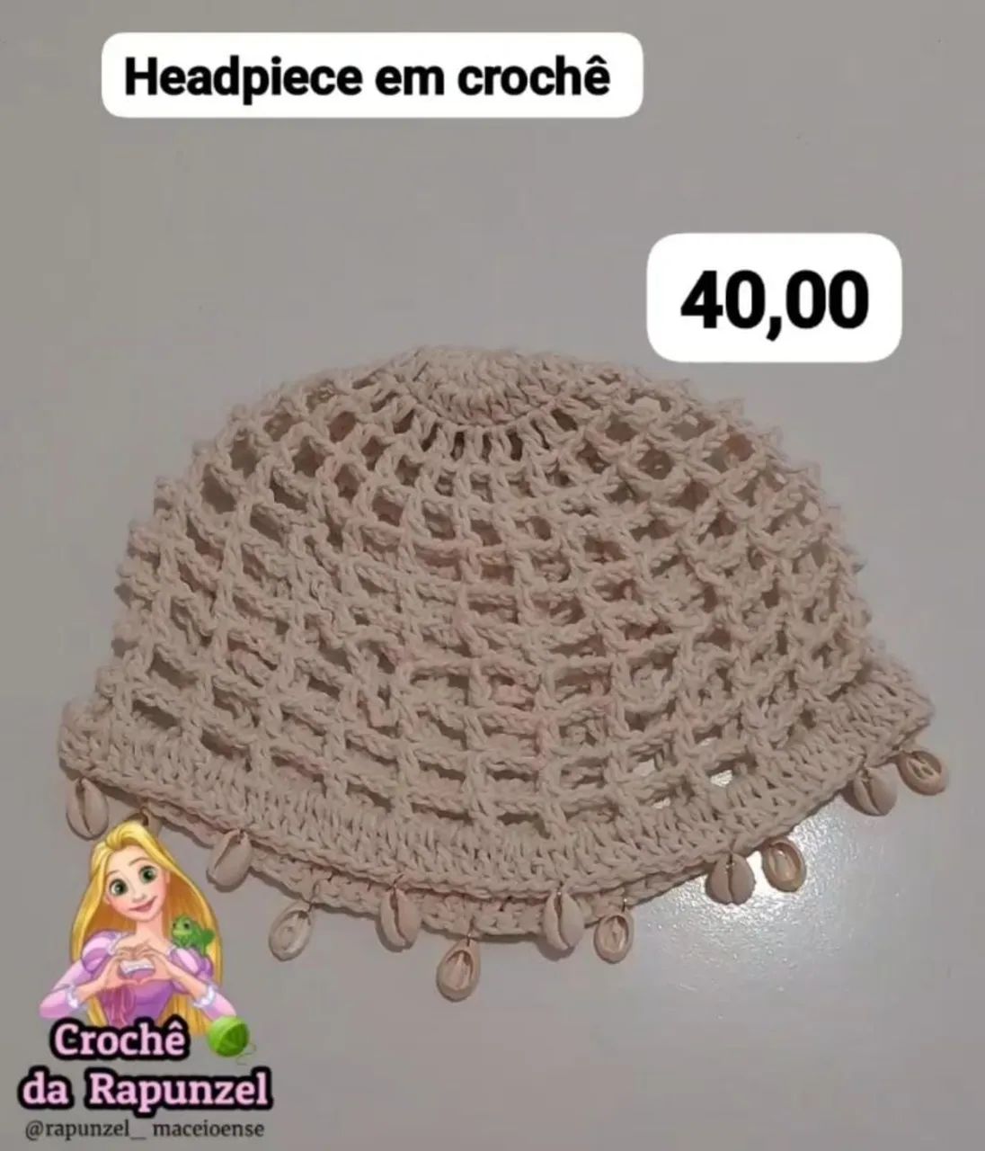 Headpiece em crochê  - Foto 4