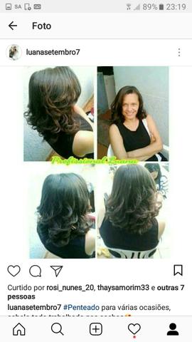 Faço Escova/Plástica Capilar/ Maquiagem