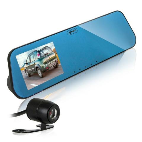Espelho Retrovisor Tela 4,3 Lcd + Câmera Ré + Câmera Frontal - Foto 2