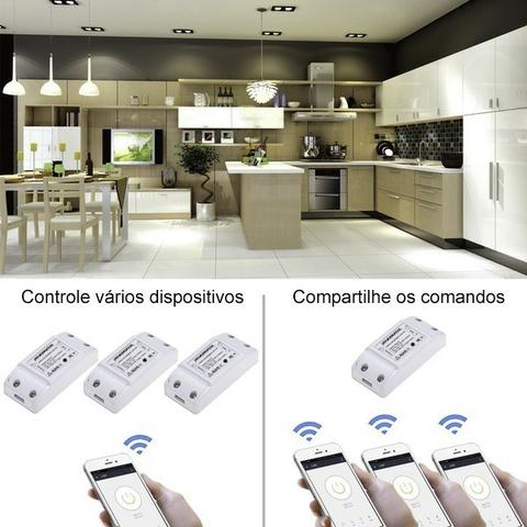 Interruptor WiFi Inteligente Básico Inteligente - P/ Automação Residencial- Branco - Foto 3