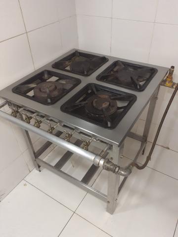 Fogao 4 bocas de inox