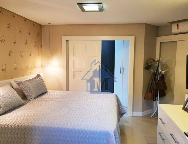 Lindo Apartamento Semimobiliado, 2 Suítes e 1 Quarto, Sacada Gourmet, no Centro! - Foto 9