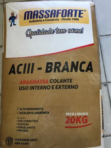 argamassa AC3 Branca