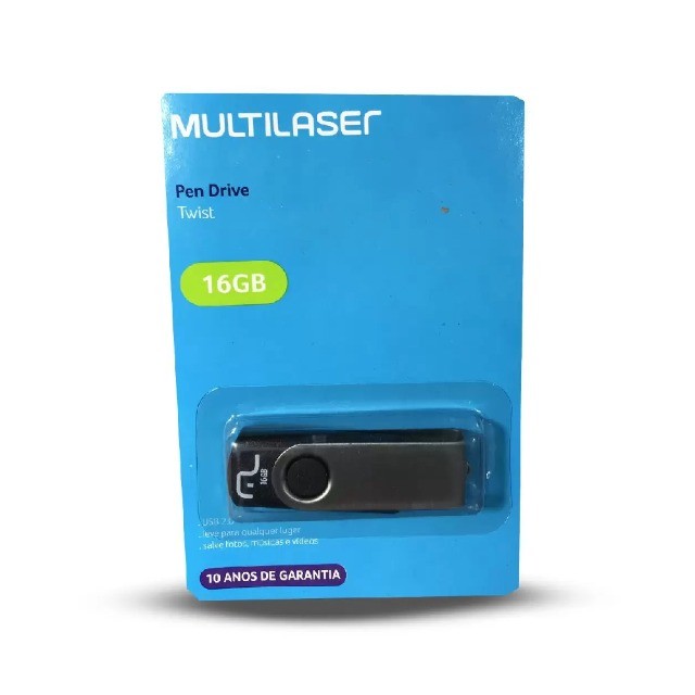 Pendrive Multilaser Twist 16GB Preto - Foto 3