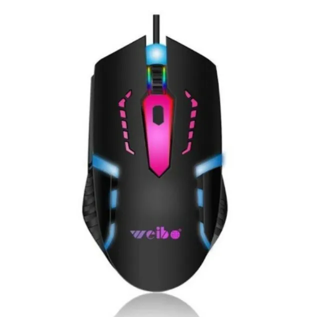 Mouse gamer Weibo com fio usb
