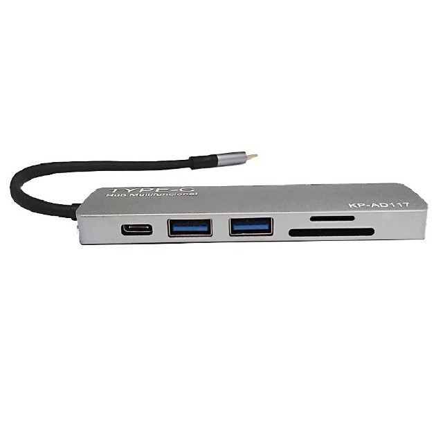 Hub Docking Station 6x1 Adaptador Type C x Cartao SD, Usb 3.1 e Hdmi KP-AD117 - Foto 2