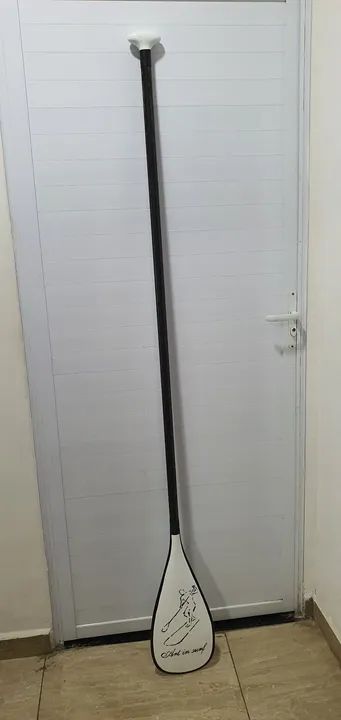 Remo Carbono Branco para Stand Up Paddle, Race e Wave - Foto 4