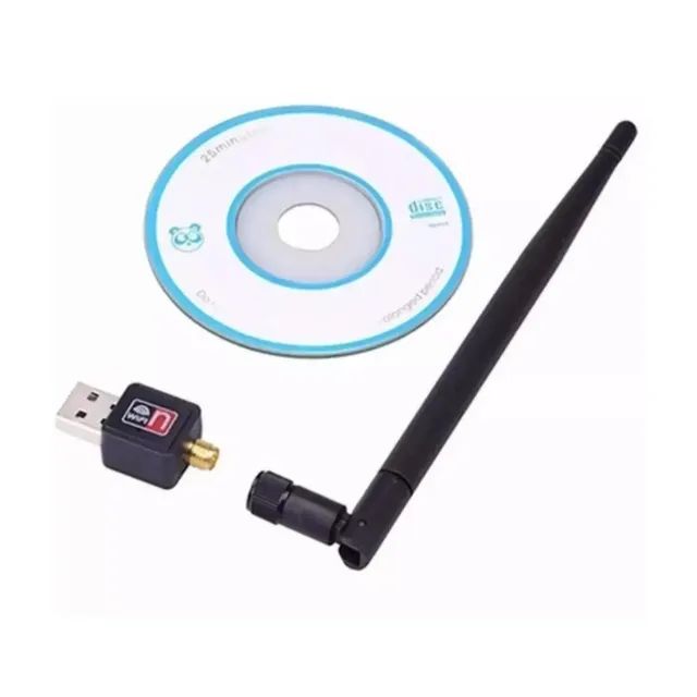 Antena Adaptador Wifi Usb Pc Notebook - Foto 2