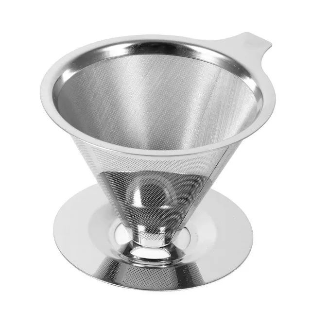 Coador De Cafe Aço Inox Reutilizavel Ecologico Tamanho 102 - Foto 4