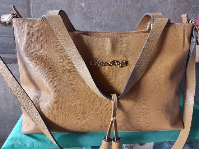 Vendo bolsa Couro Café 