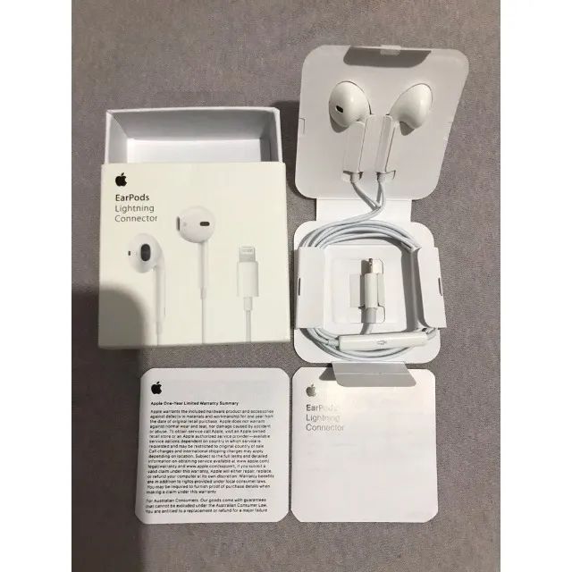 Fone de Ouvido iPhone Lightning EarPods Apple Original (3 meses de garantia) - Foto 2