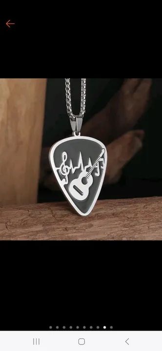 Colar de guitarra em aço inoxidável  - Foto 5