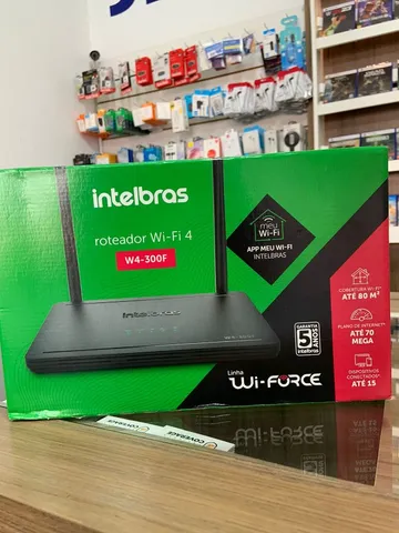 Roteador Wireless Wi-Fi 4 W4-300F Intelbras - Parcelamento Sem Juros - Loja Física