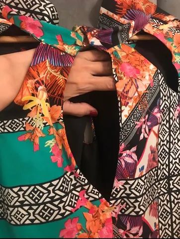Blusa estampada tamanho M marca jolie NOVA  - Foto 4