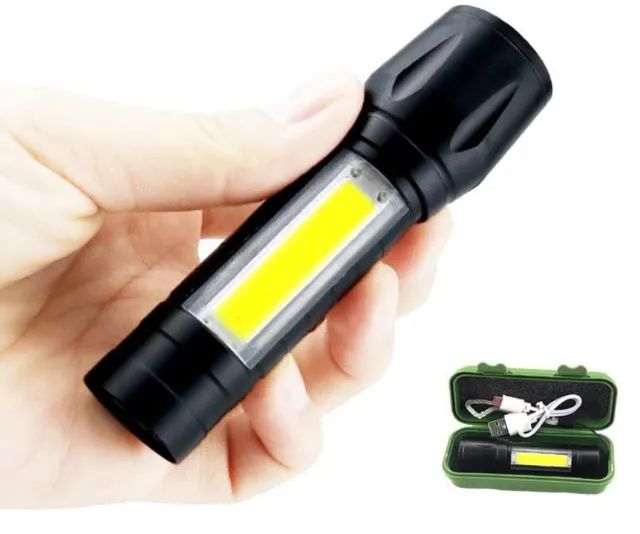 Mini Lanterna Led Recarregável 3 Modos - Foto 4