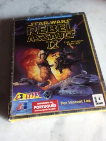 Antigo big box Star Wars Rebel Assault 2 Brasoft Hits - Foto 2