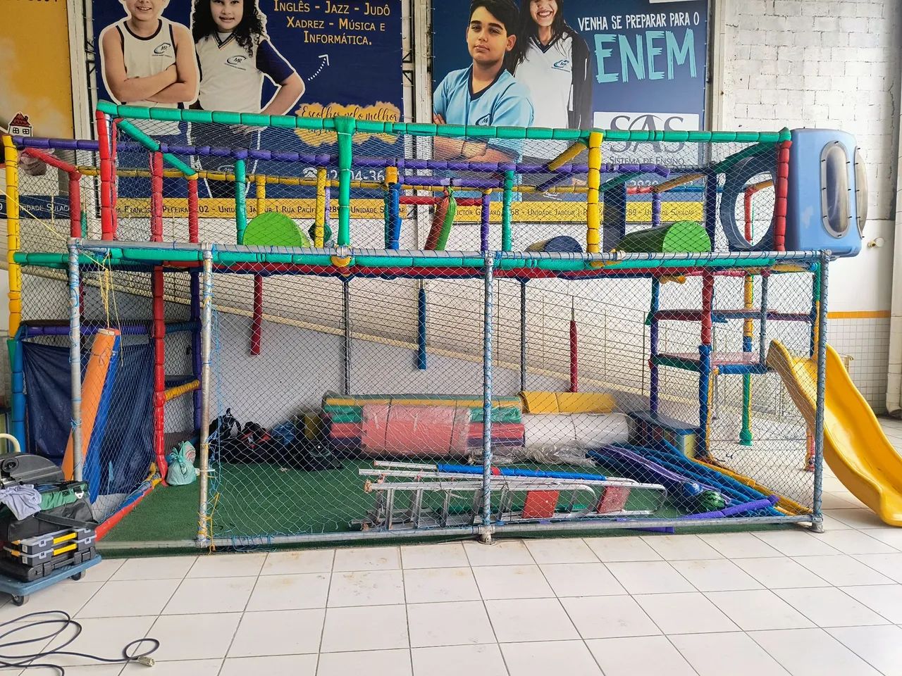 Kid play brinquedão reformas estofados/ rede/isotubos b - Foto 3