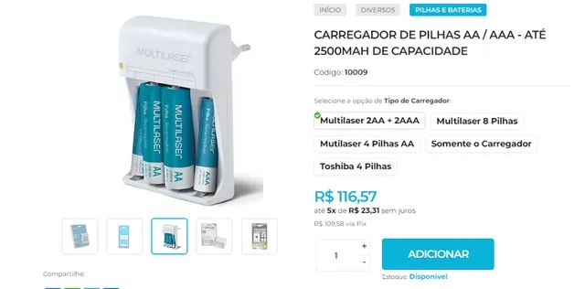 Carregador de Pilhas Diversos Modelos em até 8x no Cartão - Foto 3